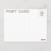 Antikes Vintages Buchcover mit Metallscharnieren Postkarte (Rückseite)