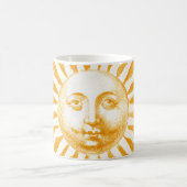 Antikes Vintages Orangensonnenfeld Kaffeetasse (Mittel)
