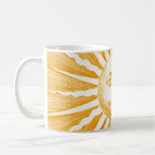 Antikes Vintages Orangensonnenfeld Kaffeetasse (Links)