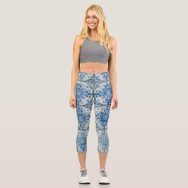 Antikes Vintages portugiesisches Fliesenmuster - A Capri Leggings