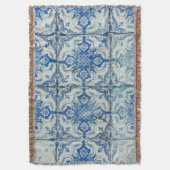 Antikes Vintages portugiesisches Fliesenmuster - A Decke (Vorderseite Vertikal)