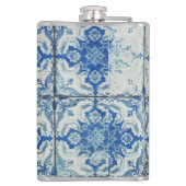 Antikes Vintages portugiesisches Fliesenmuster - A Flachmann (Rückseite)