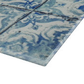 Antikes Vintages portugiesisches Fliesenmuster - A Schneidebrett (Ecke)