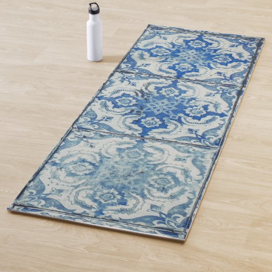 Antikes Vintages portugiesisches Fliesenmuster - A Yogamatte (Beispiel)