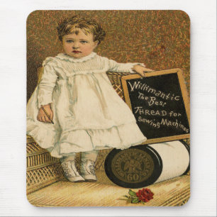 Antikes Vintages viktorianisches Kind Mousepad