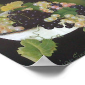 Antikes Vintages Weinöl auf Leinwand Malerei Poster (Ecke)