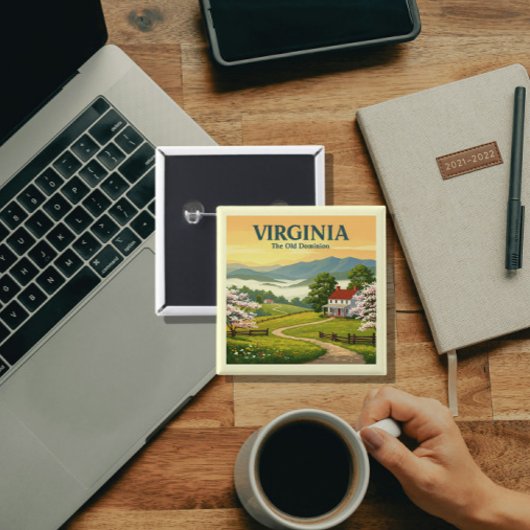 Antikes Virginia Button