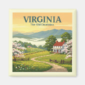 Antikes Virginia Magnet (Vorne)