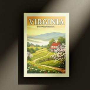 Antikes Virginia Postkarte
