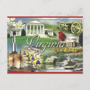 Antikes Virginia Postkarte