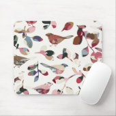 Antikes Vogeltapetenmuster Mousepad (Mit Mouse)