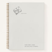 Antikes, von der Regency-Epoche inspiriertes Brief Notizblock (Vorderseite)