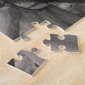 Antikes Wagenrad aus Holz Puzzle (Seite)