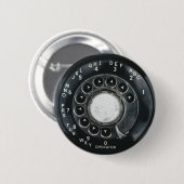Antikes Wählscheibentelefon Button (Vorne & Hinten)