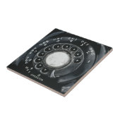 Antikes Wählscheibentelefon Fliese (Seite)