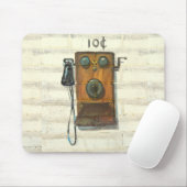 antikes Wandtelefon mousepad (Mit Mouse)