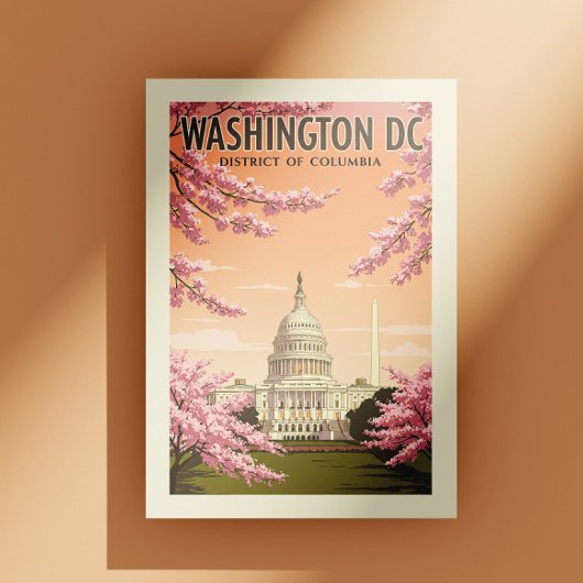 Antikes Washington D.C. Postkarte