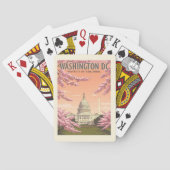 Antikes Washington D.C. Spielkarten (Rückseite)