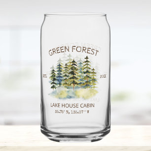 Antikes Wasserfarben-Cabinschild im Nebelgrün des  Dosenglas