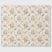 Antikes Wasserfarben-Nahtlosmuster-Wrap-Papier Geschenkpapier (Flach)