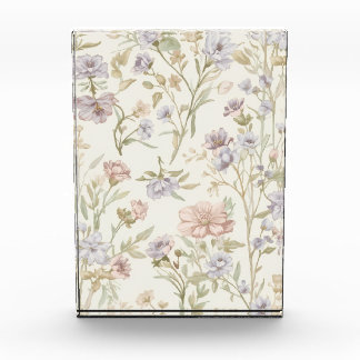 Antikes Wasserfarben-Wildblumen-Nahtloses Muster Fotoblock