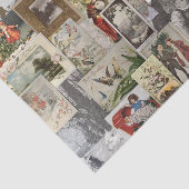 Antikes Weihnachten Ephemera Collage Decoupage Seidenpapier (Ausschnitt)