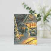 antikes Weihnachten Postkarte (Stehend Vorderseite)