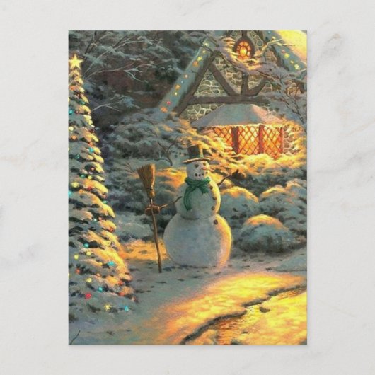 antikes Weihnachten Postkarte (Vorderseite)