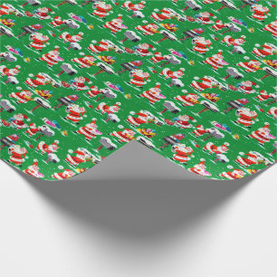 Antikes Weihnachtsmann-WeihnachtsPackpapier Geschenkpapier