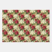 Antikes Weihnachtsmuster Geschenkpapier Set (Vorderseite 2)