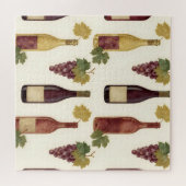 Antikes Weinflaschen-Traubenmuster Puzzle (Horizontal)
