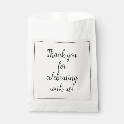 Antikes Weiß Geschenktütchen (Vorderseite)