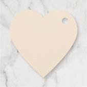 Antikes Weiß Minimalistisch Geschenkanhänger (Rückseite)