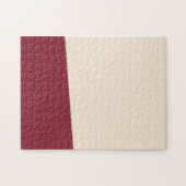 Antikes Weiß und antikes Ruby mit soliden Farben Puzzle (Horizontal)