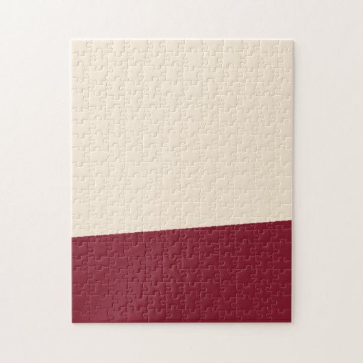 Antikes Weiß und antikes Ruby mit soliden Farben Puzzle (Vertikal)