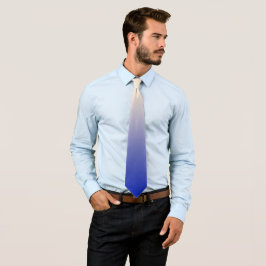 Antikes Weiß und Blau Ombre Farben Krawatte
