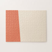 Antikes Weiß und Burnt Sienna Solide Farben Puzzle (Horizontal)