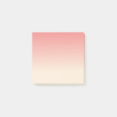Antikes Weiß und helle Korallen Ombre Farben Post-it Klebezettel (Vorderseite)