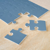 Antikes Weiß und Luftwaffe Blau Solid Farben Puzzle (Seite)