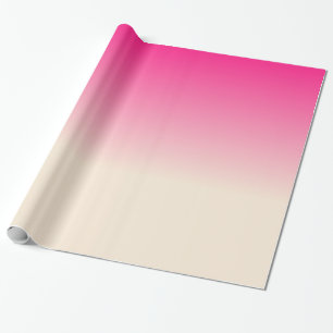 Antikes Weiß und Winterhimmel Rosa Farbgebung Geschenkpapier