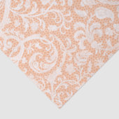 Antikes weißes Spitzen französisches Druckmuster Seidenpapier (Detail)