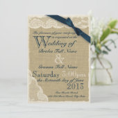 Antikes weißes Spitzenland Hochzeitsnacht Einladung