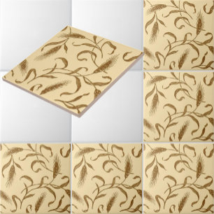 Antikes Weizenmuster von 1905 Fliese