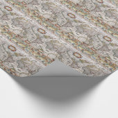 Antikes Weltkarte-Packpapier Geschenkpapier (Ecke)