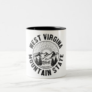 Antikes West Virginia Zweifarbige Tasse