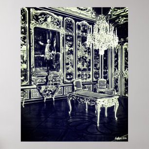 Antikes Wien Schönbrunn Palast Vieux Laque Zimmer Poster