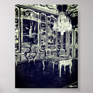 Antikes Wien Schönbrunn Palast Vieux Laque Zimmer Poster
