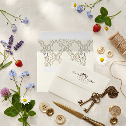 Antikes Wiesen-Wildblumenmuster