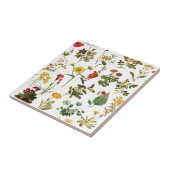 Antikes Wildblumen-Nahtlosmuster Fliese (Seite)