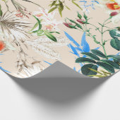 Antikes Wildblumenmuster Geschenkpapier (Ecke)